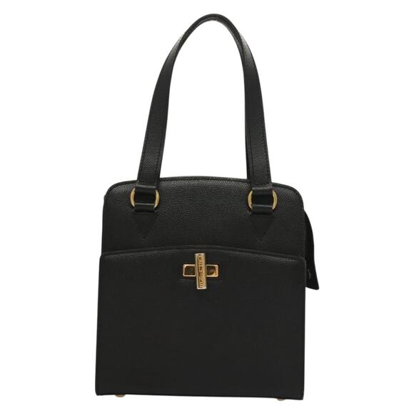 CELINE Hand Bag Leather Black Gold - Picture 2 of 13